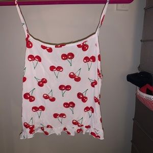 cherry pajama set never worn